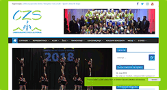 Desktop Screenshot of cheerleading.si