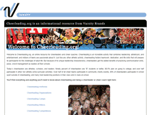 Tablet Screenshot of cheerleading.org